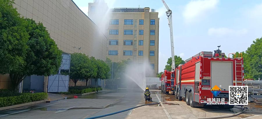 尊龙凯时人生就是搏起劲配合消防联合演练，共筑清静生产防地